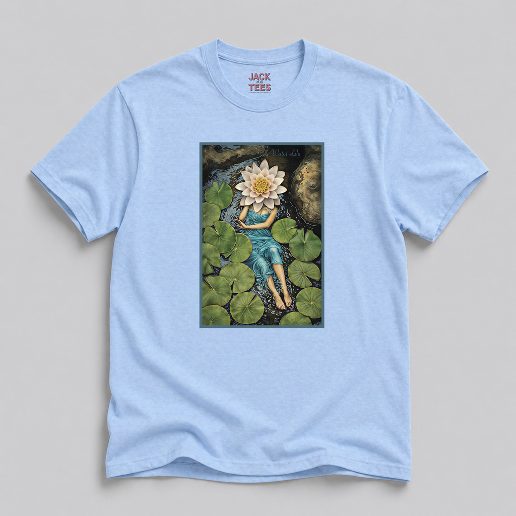 Lady Water Lily Portrait T-Shirt