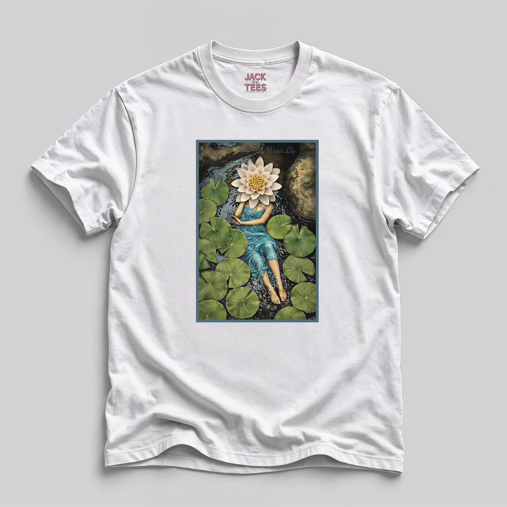 Lady Water Lily Portrait T-Shirt