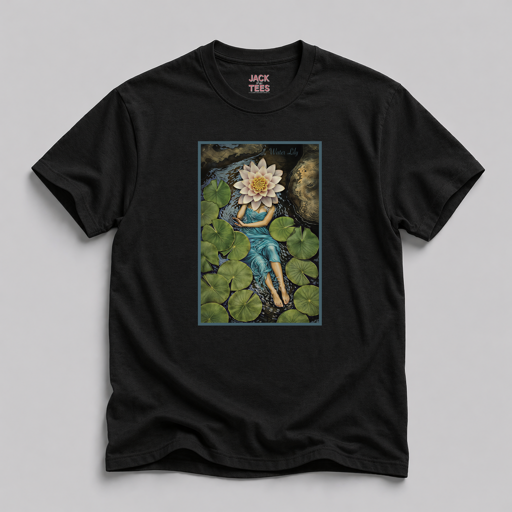 Lady Water Lily Portrait T-Shirt