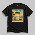Peace Love Surf VW Bus T-Shirt
