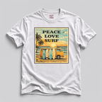 Peace Love Surf VW Bus T-Shirt