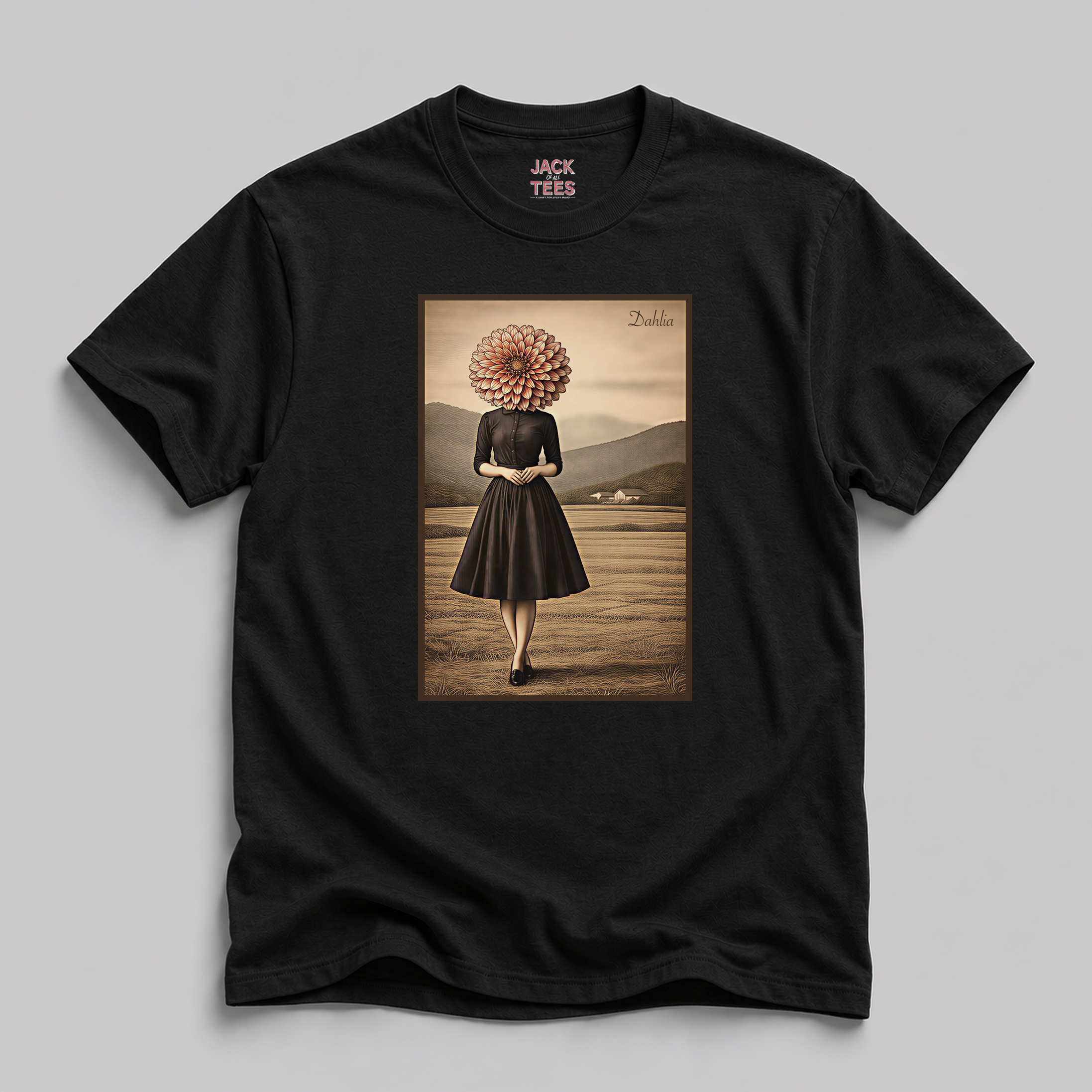Lady Dahlia Portrait T-Shirt