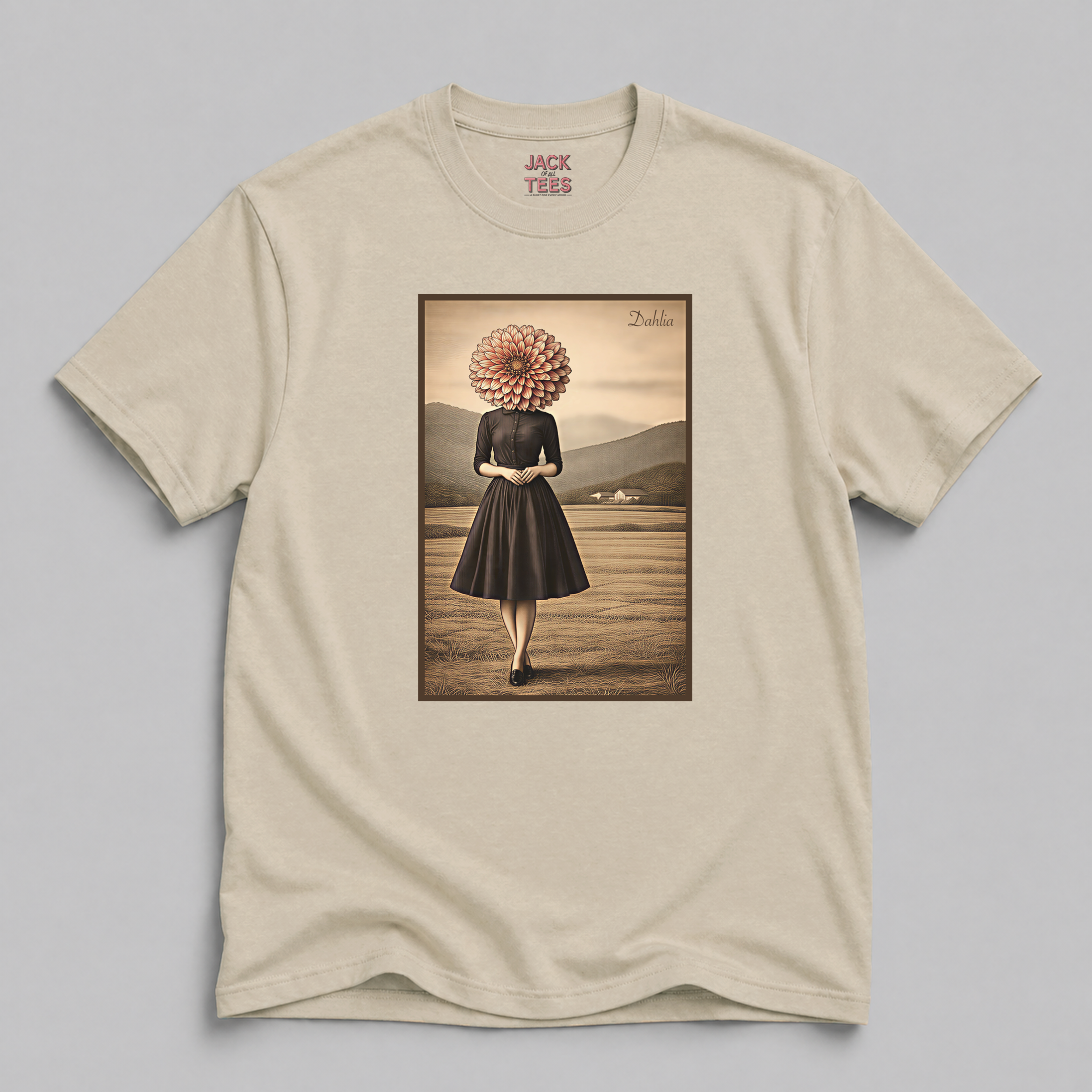 Lady Dahlia Portrait T-Shirt