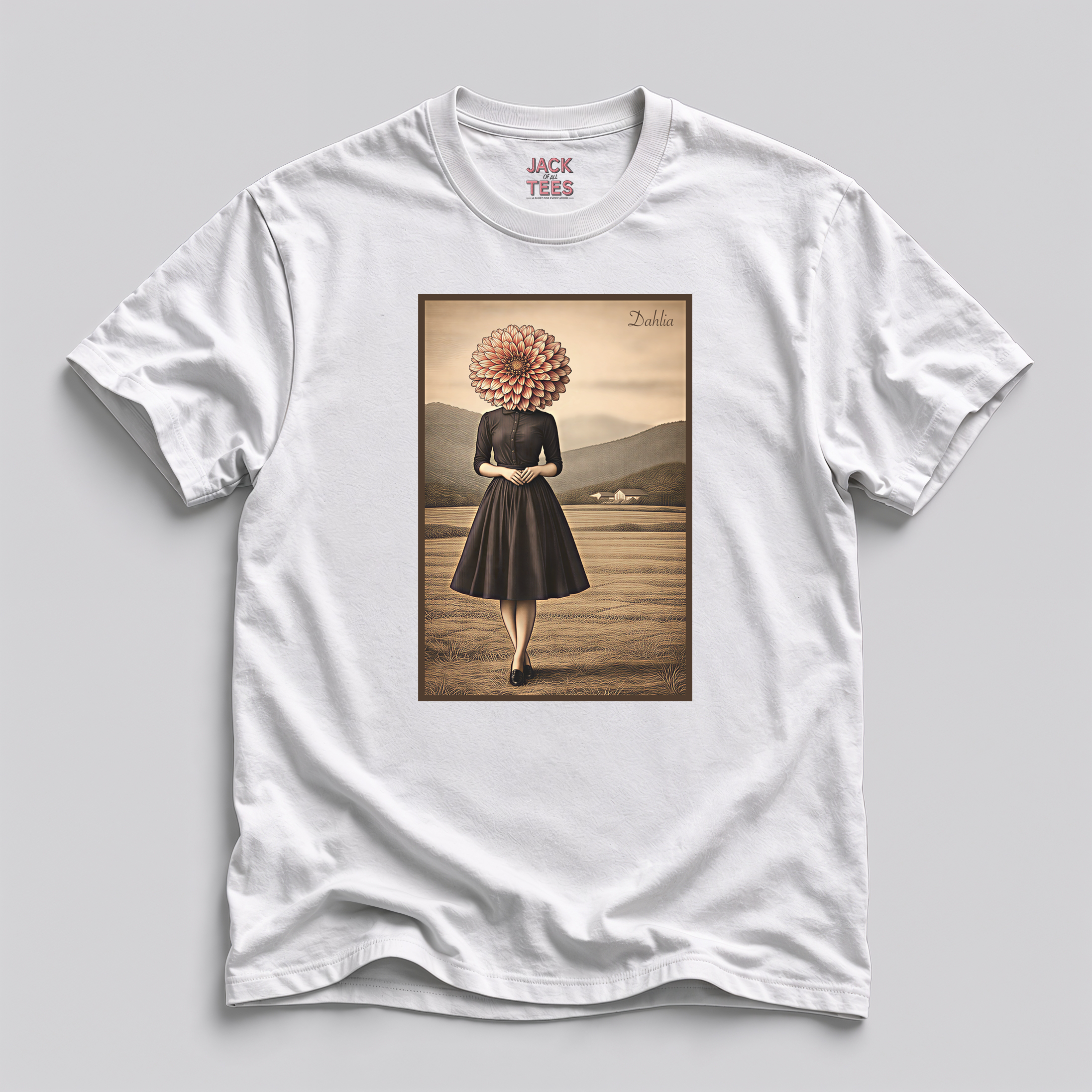Lady Dahlia Portrait T-Shirt