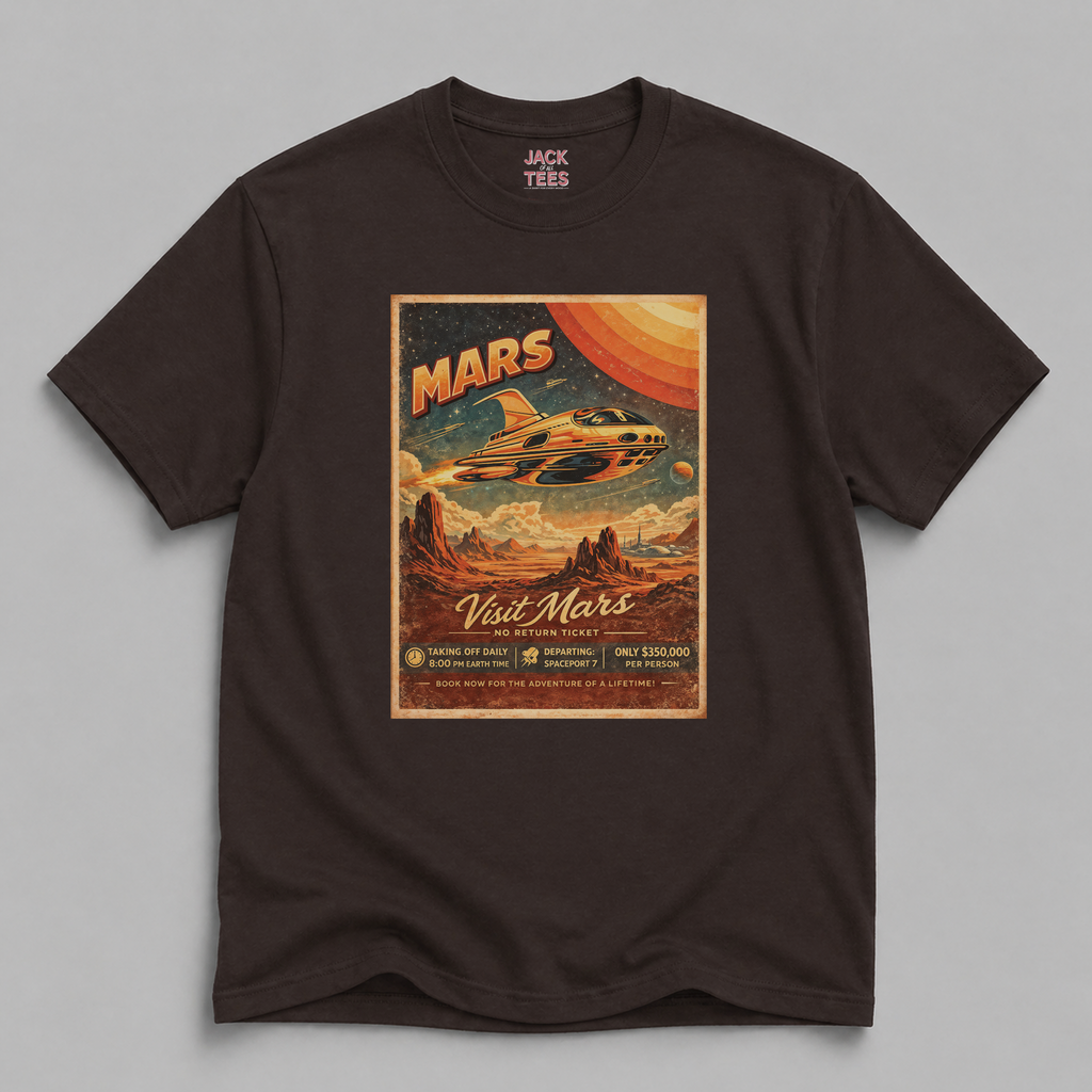 Visit Mars One-Way Ticket T-Shirt