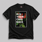 Run Your Own Race Floral T‑Shirt