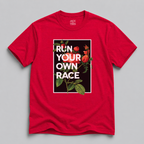 Run Your Own Race Floral T‑Shirt