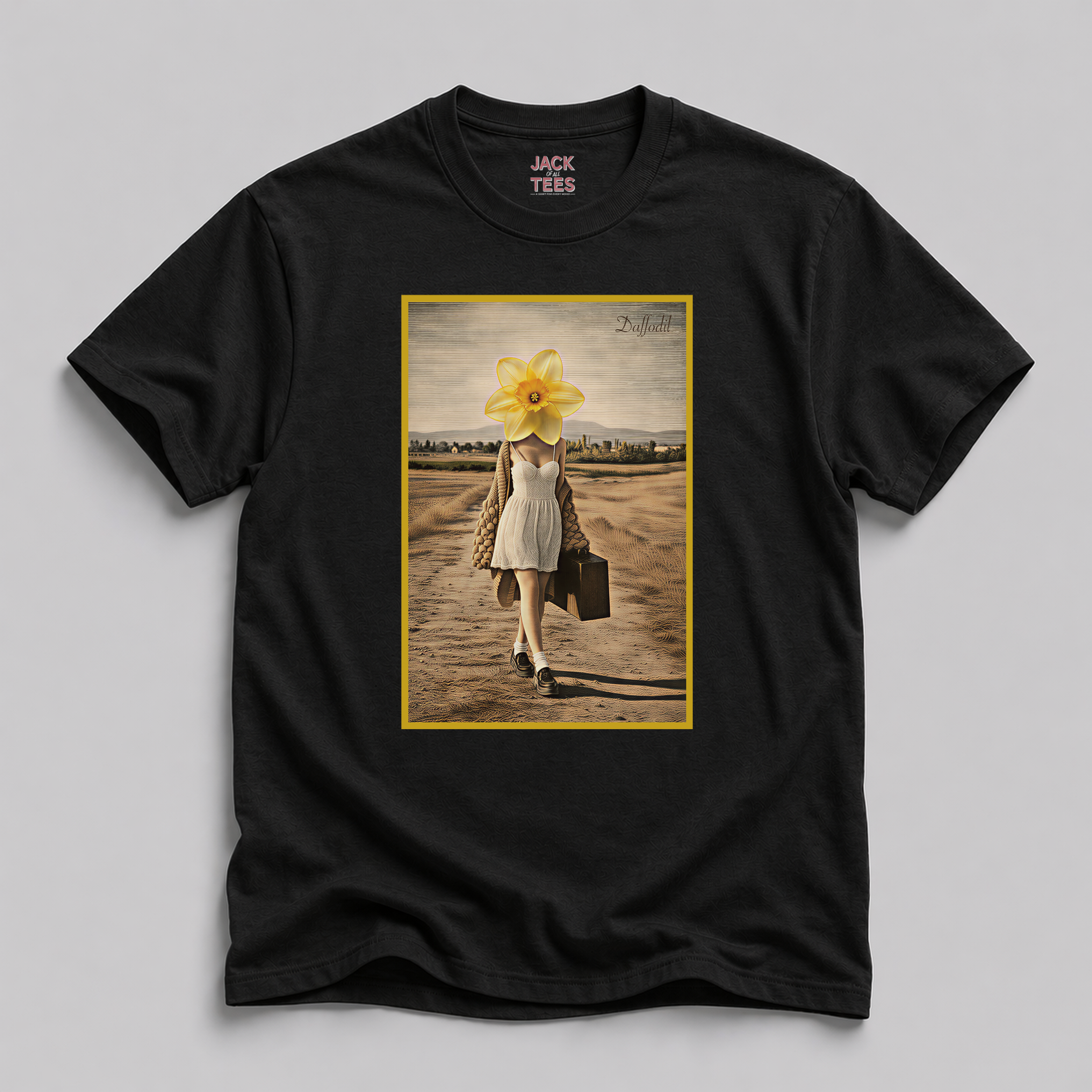 Lady Daffodil Portrait T-Shirt