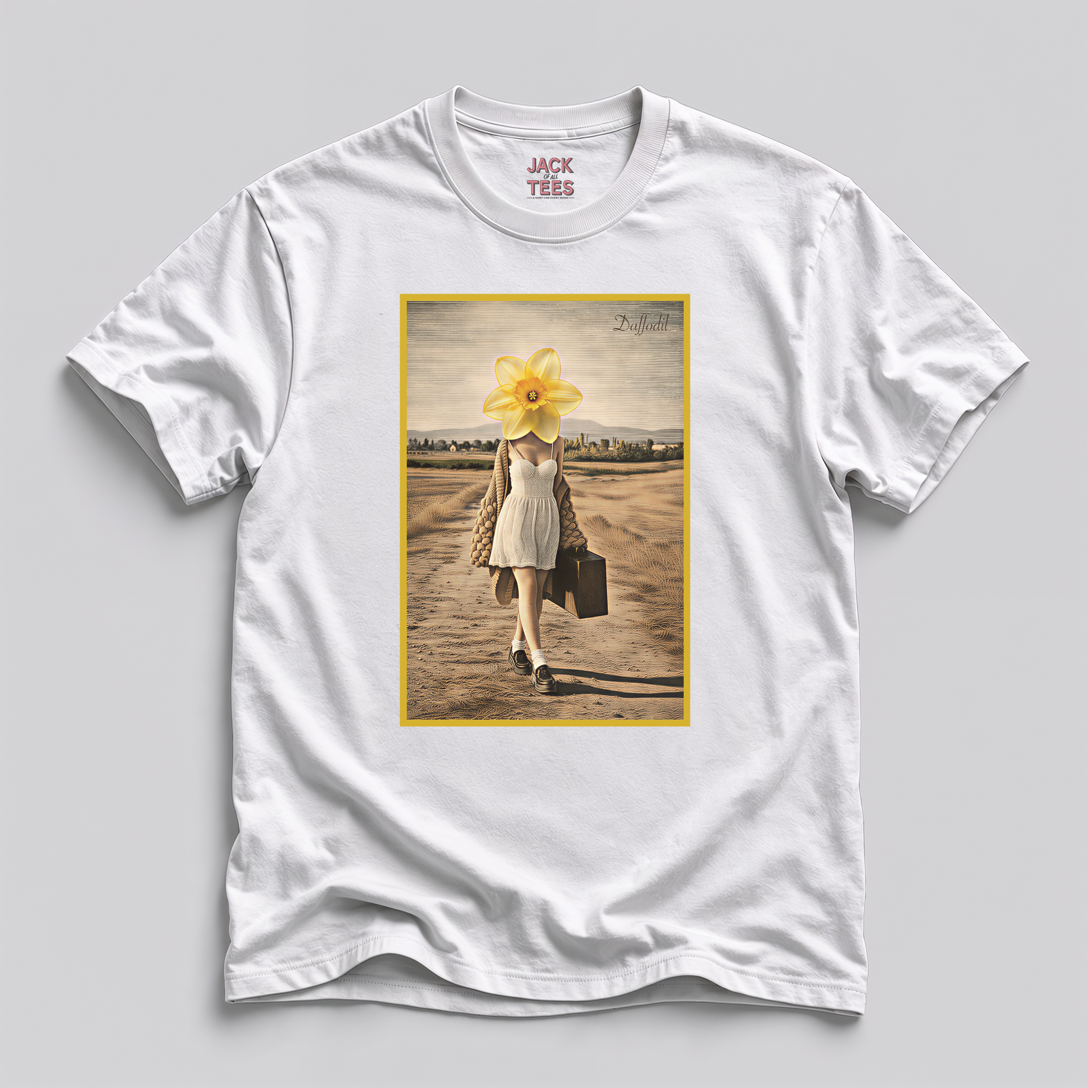 Lady Daffodil Portrait T-Shirt
