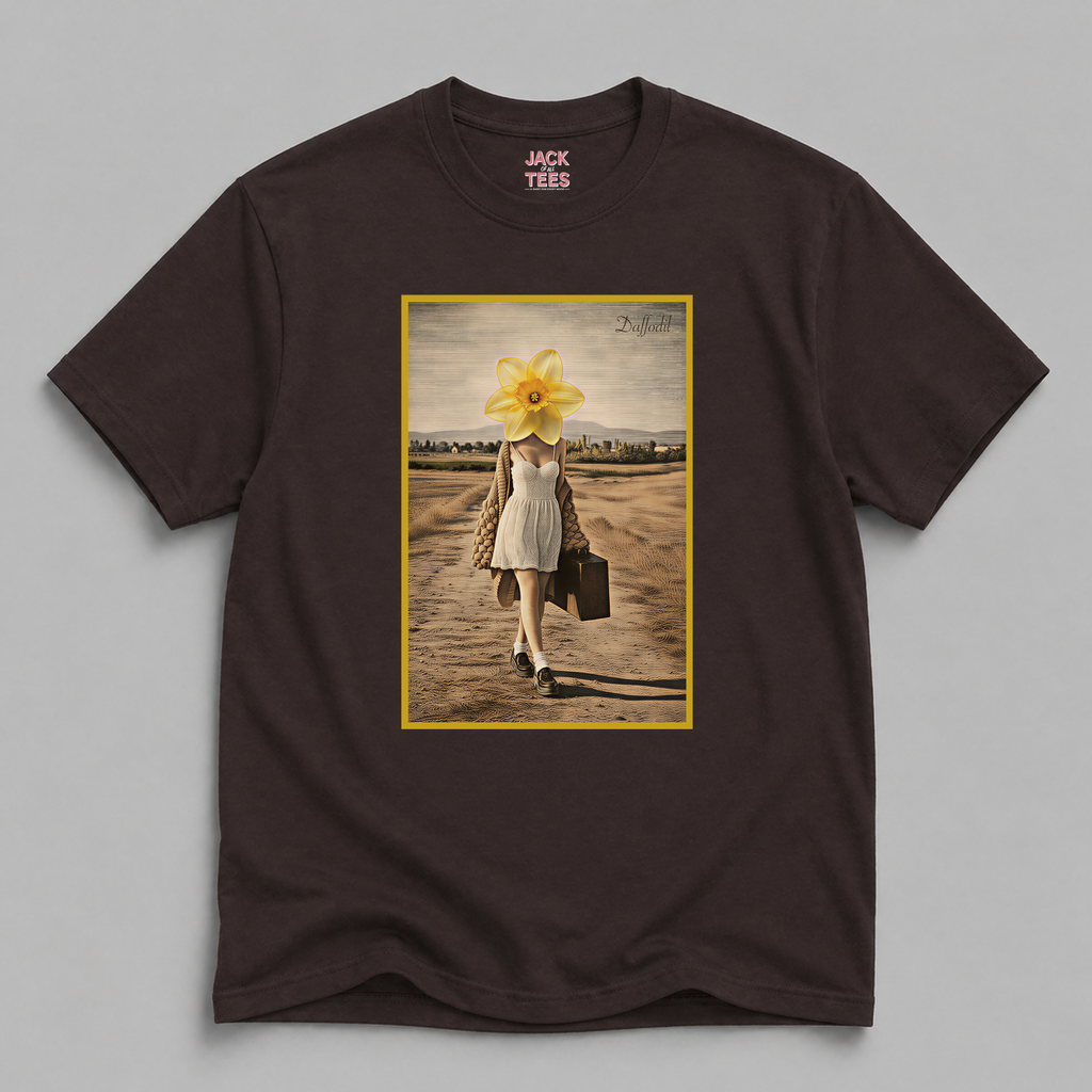 Lady Daffodil Portrait T-Shirt