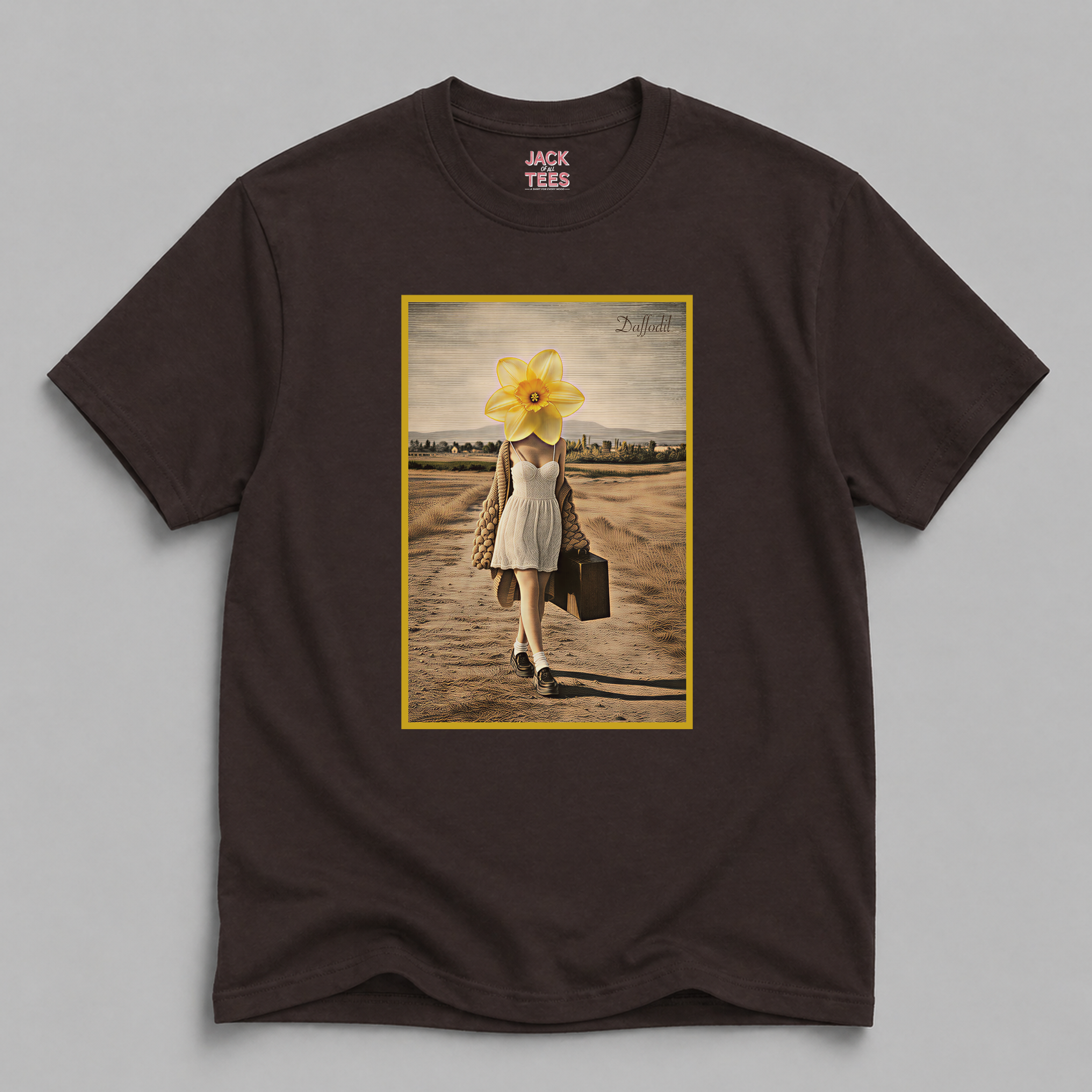 Lady Daffodil Portrait T-Shirt