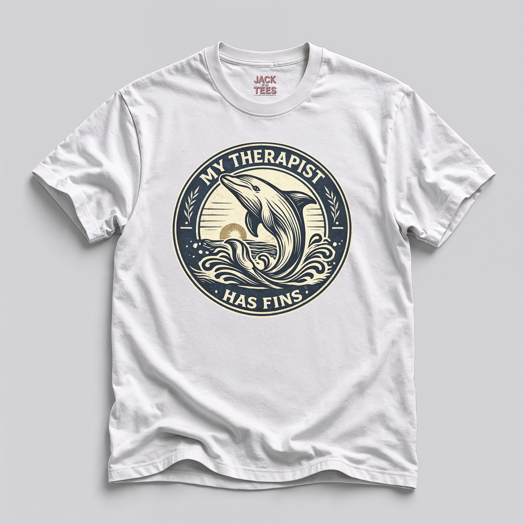 My Therapist Has Fins Dolphin T-Shirt