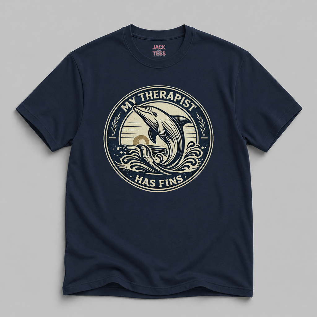 My Therapist Has Fins Dolphin T-Shirt