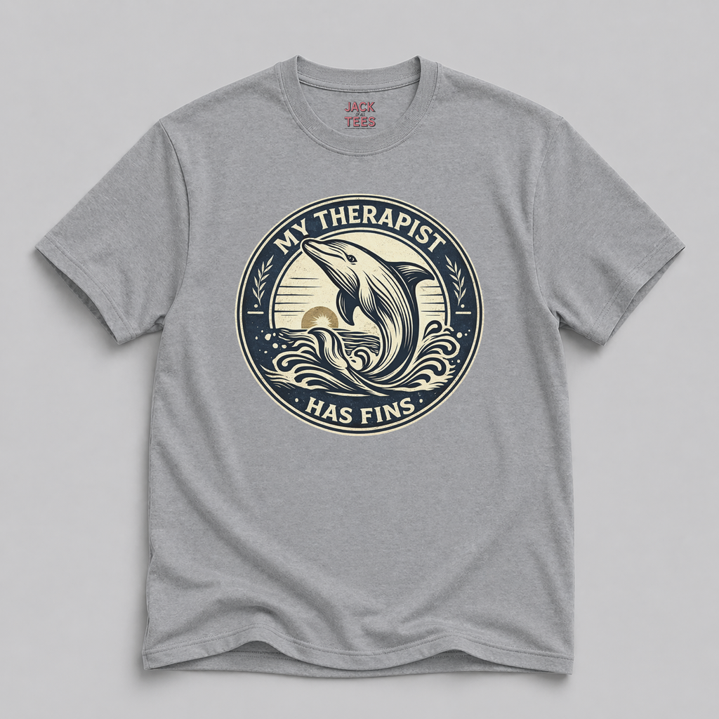 My Therapist Has Fins Dolphin T-Shirt