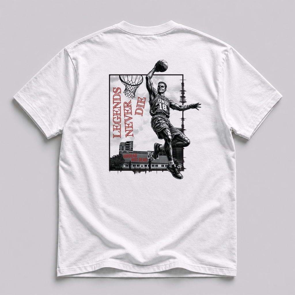Undead Not Dead Frankenstein Basketball T-Shirt