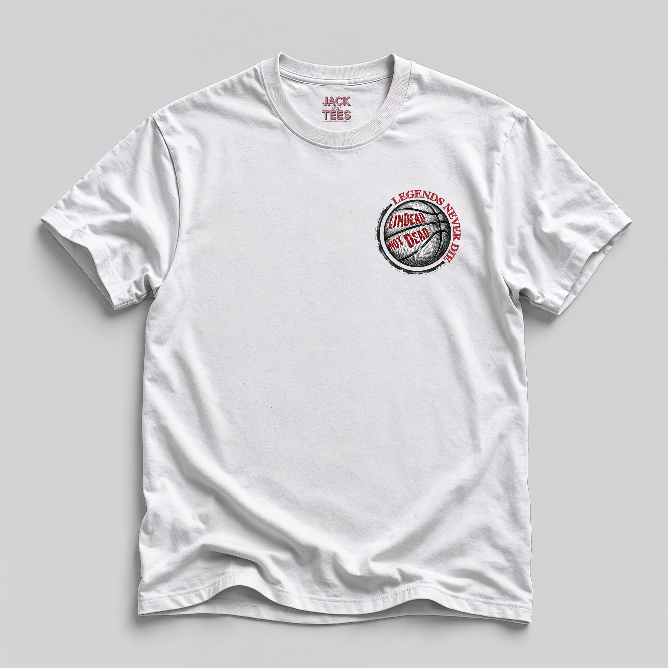 Undead Not Dead Frankenstein Basketball T-Shirt