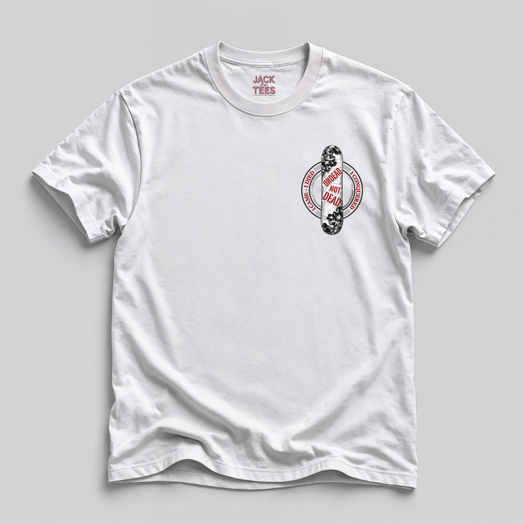 Undead Not Dead Zombie Snowboarder T-Shirt