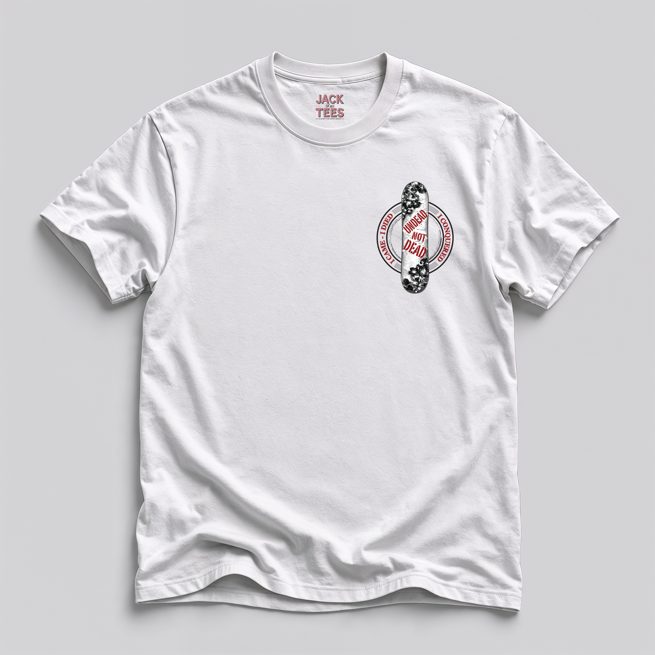 Undead Not Dead Zombie Snowboarder T-Shirt