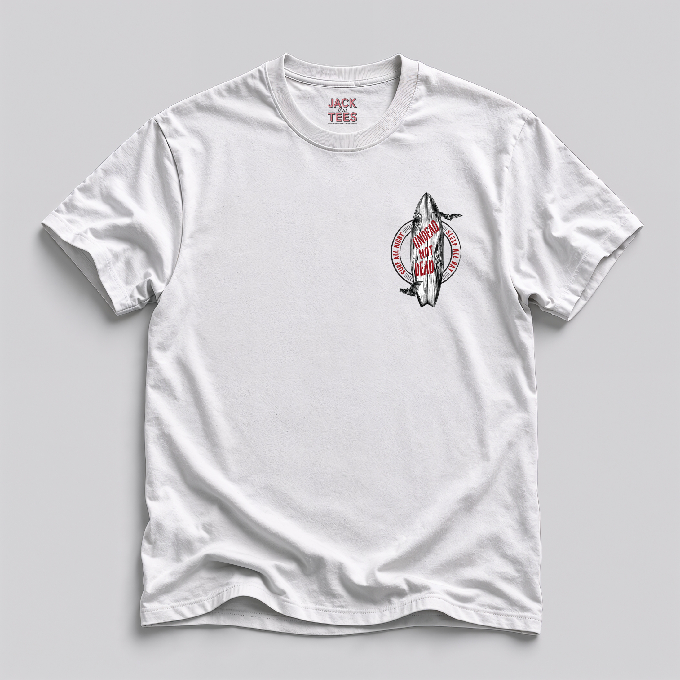 Undead Not Dead Vampire Surfer T-Shirt