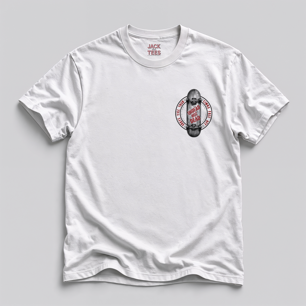 Undead Not Dead Zombie Skateboarder T-Shirt