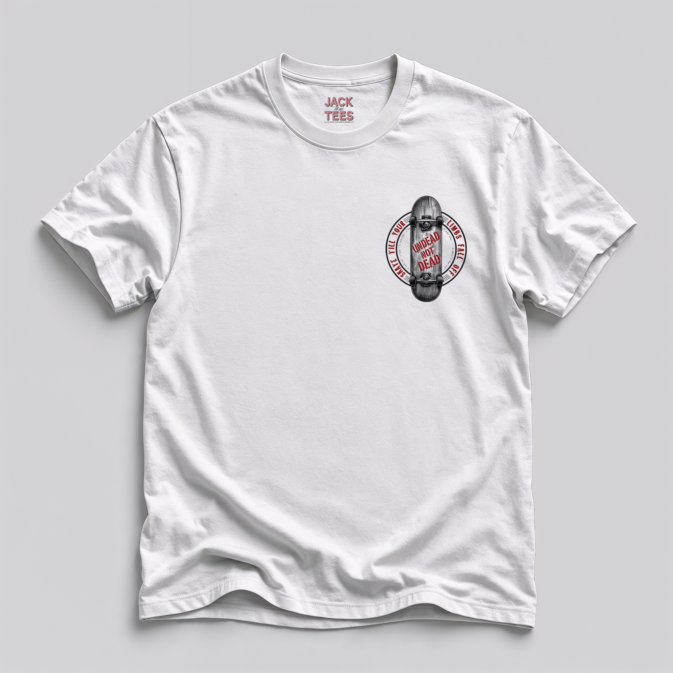 Undead Not Dead Zombie Skateboarder T-Shirt