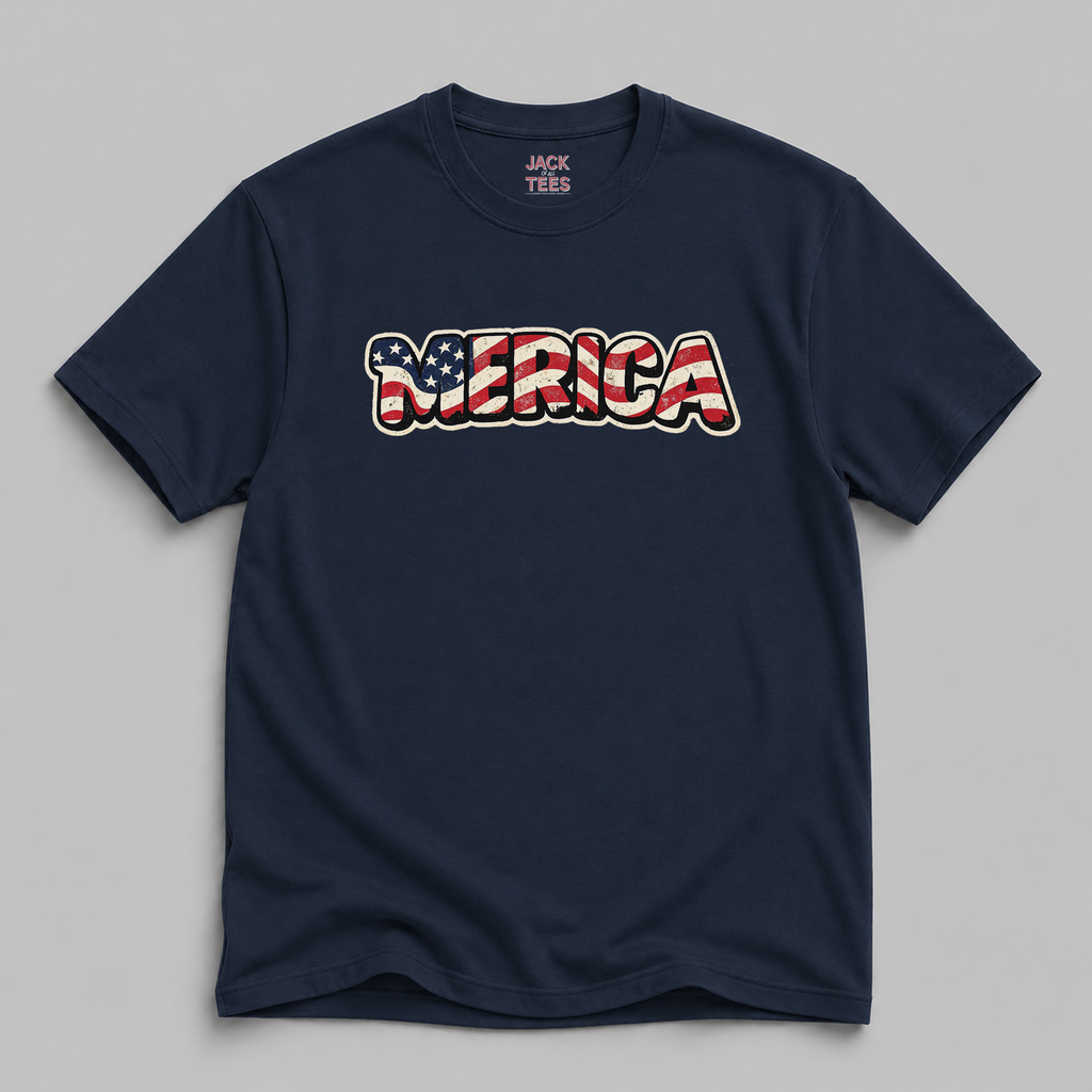 Patriotic Merica Flag T-Shirt