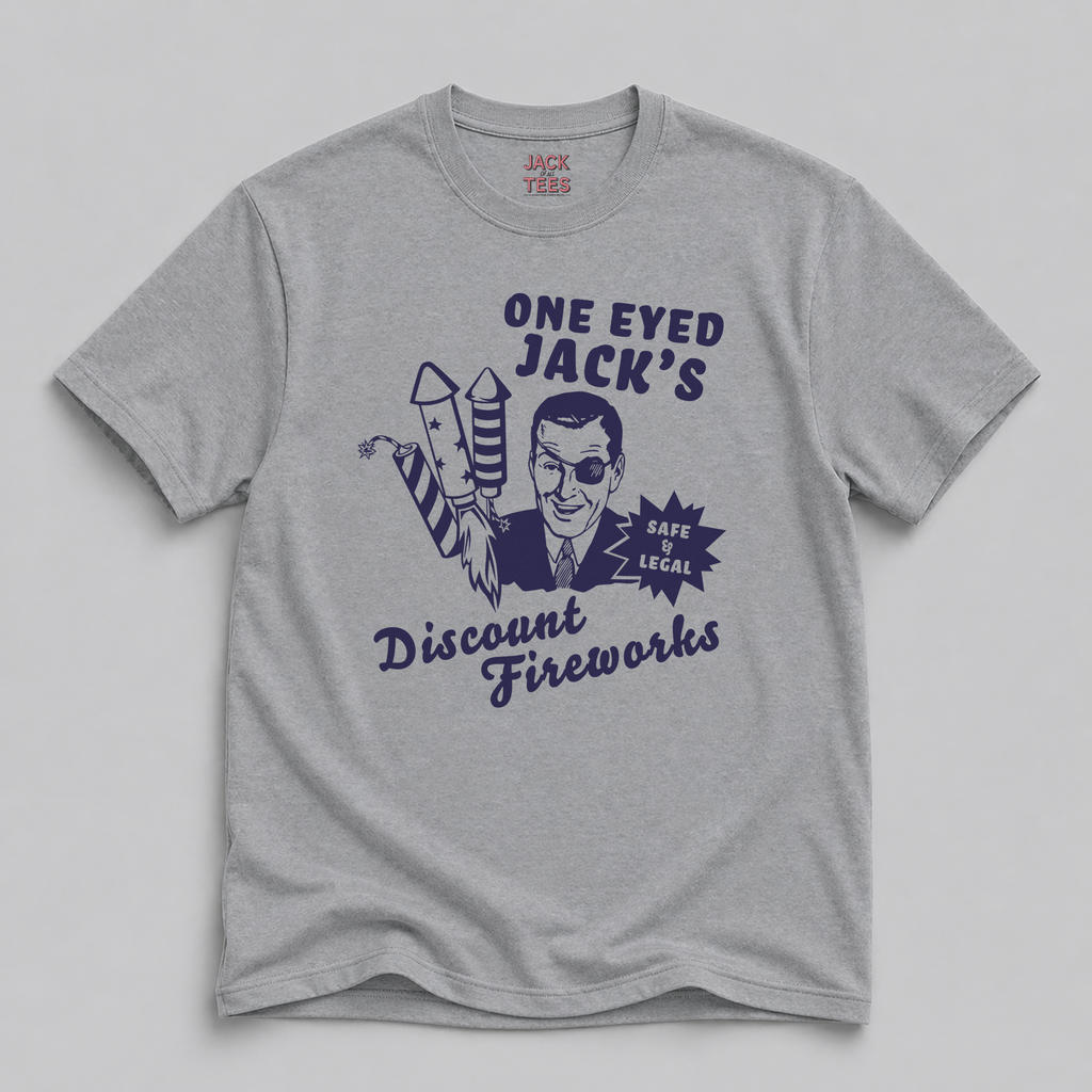 One Eyed Jack's Discount Fireworks T-Shirt