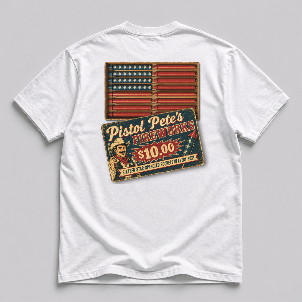 Pistol Pete's Fireworks Vintage T-Shirt