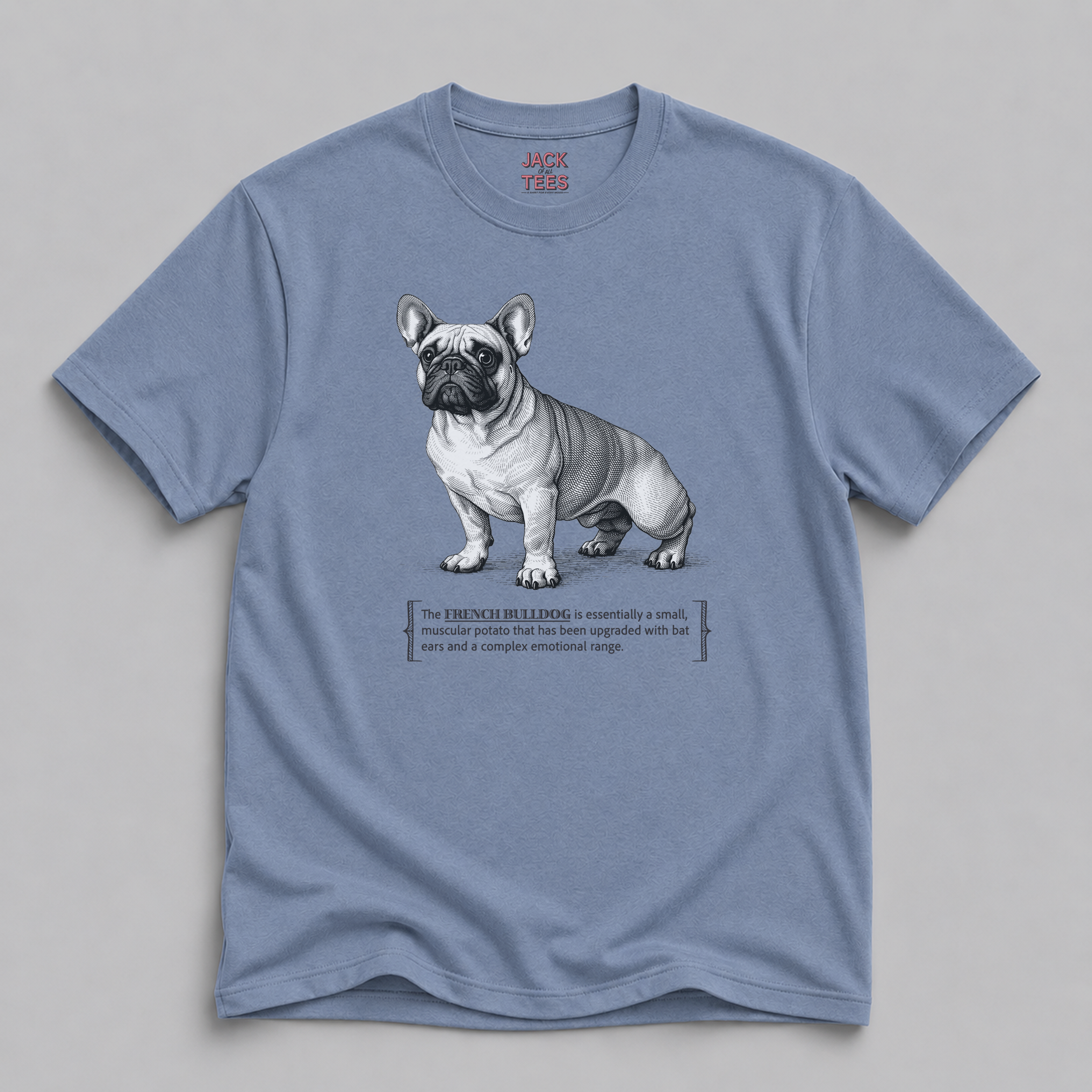 French Bulldog Tee — Cute ‘Potato with Bat Ears’ Dog Shirt