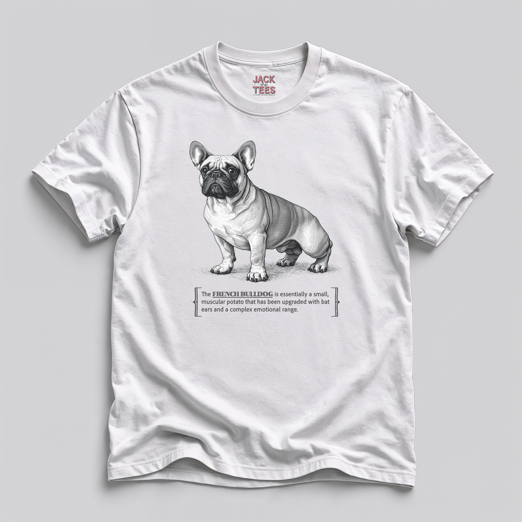 French Bulldog Tee — Cute ‘Potato with Bat Ears’ Dog Shirt