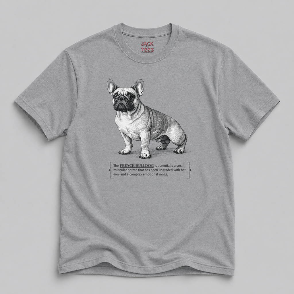 French Bulldog Tee — Cute ‘Potato with Bat Ears’ Dog Shirt