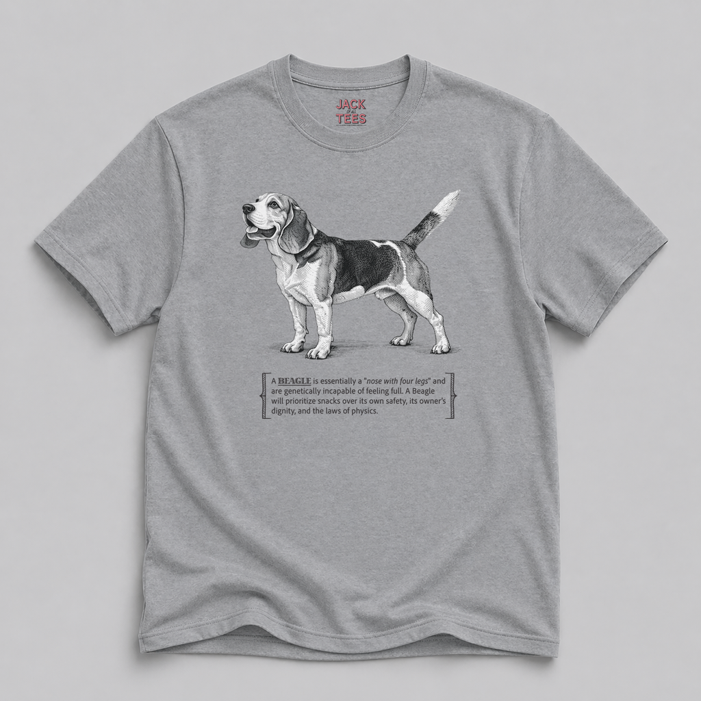 A Nose with Four Legs T-Shirt — Funny Beagle Dog Shirt