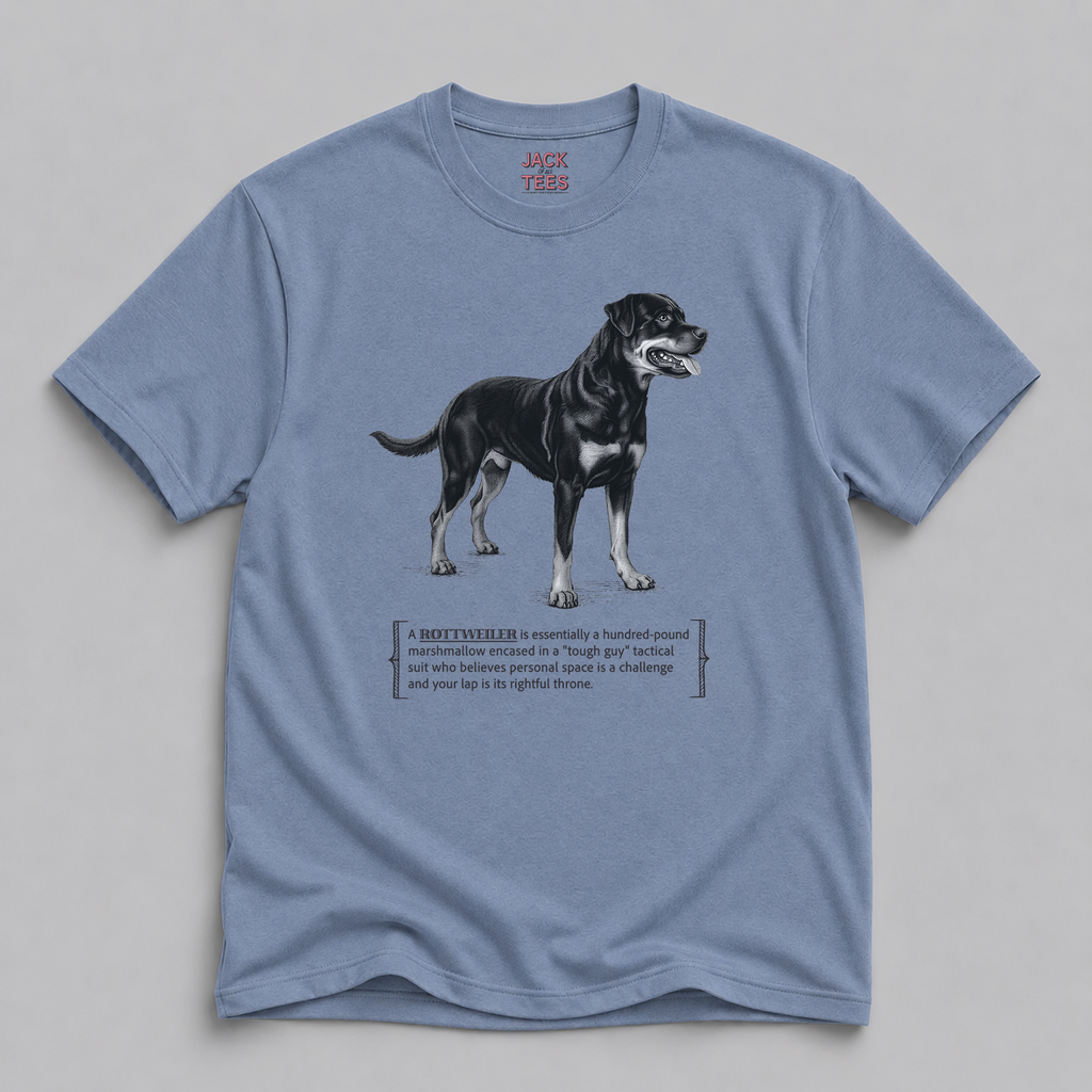 Rottweiler Shirt — 'Hundred‑Pound Marshmallow' Tee
