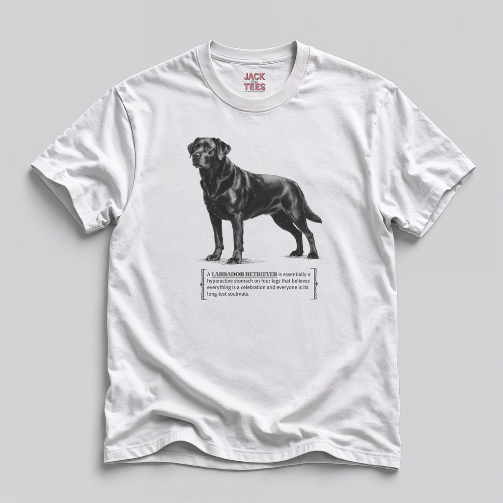 Labrador Retriever Celebration T-Shirt — Funny "Everything's a Celebration" Dog Tee