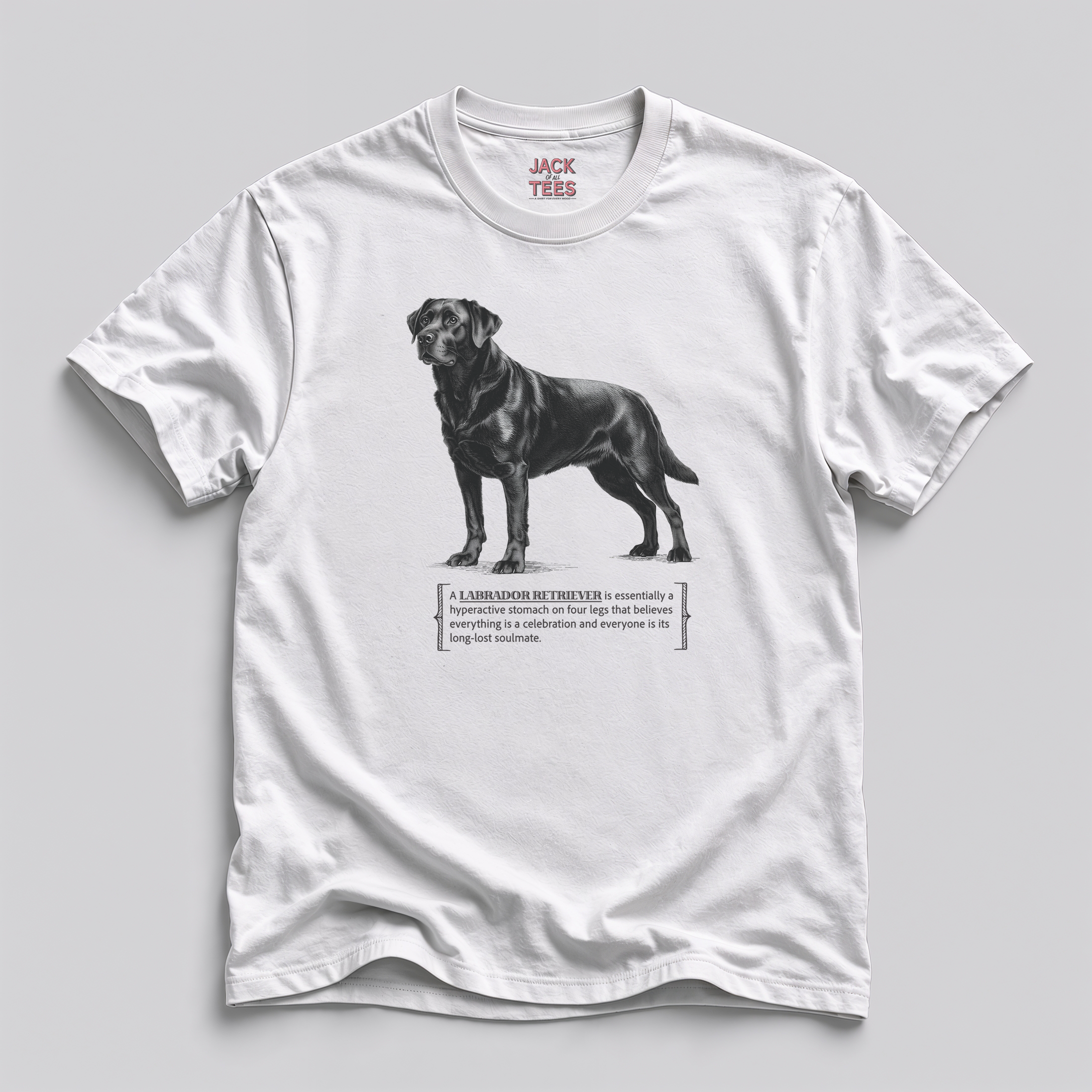 Labrador Retriever Celebration T-Shirt — Funny "Everything's a Celebration" Dog Tee