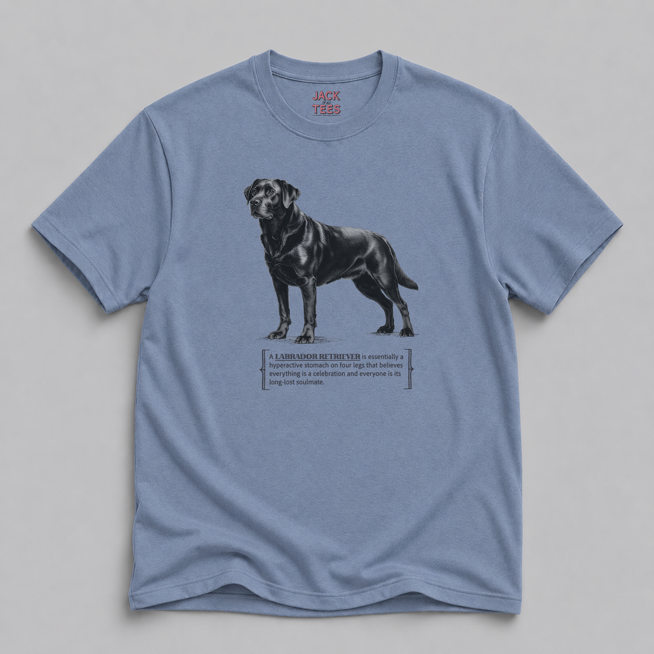 Labrador Retriever Celebration T-Shirt — Funny "Everything's a Celebration" Dog Tee
