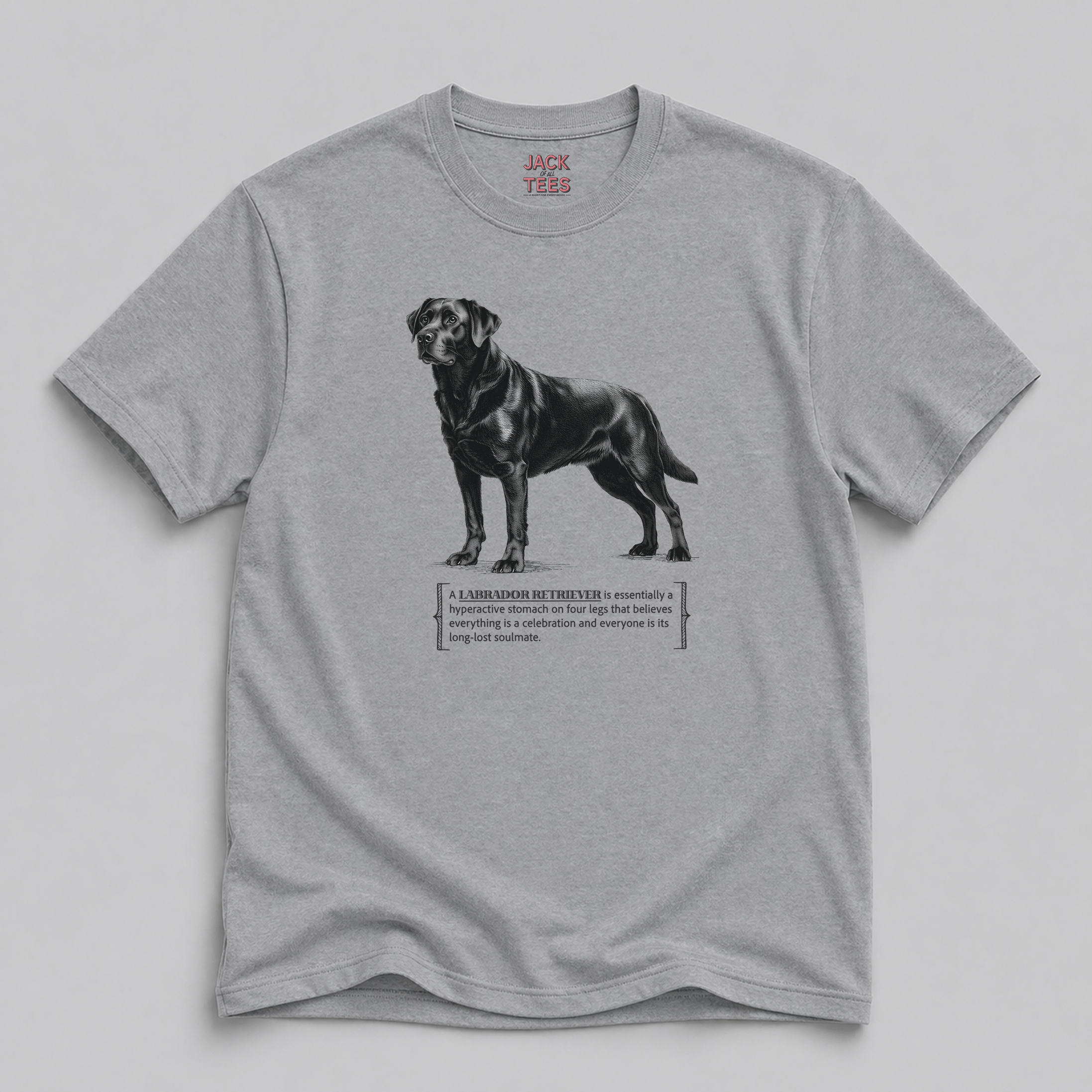 Labrador Retriever Celebration T-Shirt — Funny "Everything's a Celebration" Dog Tee
