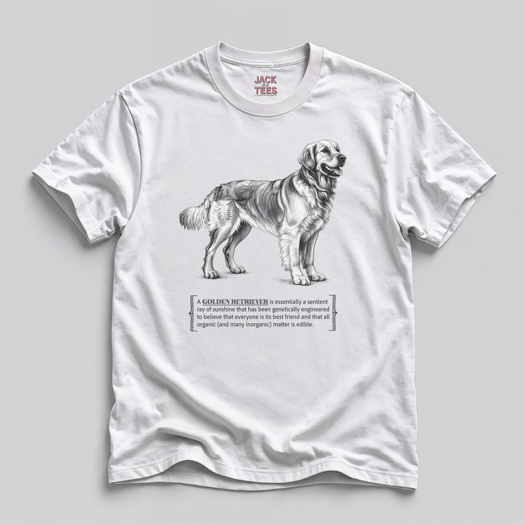 Golden Retriever Sunshine T-Shirt — 'Everyone's Best Friend' Graphic Tee