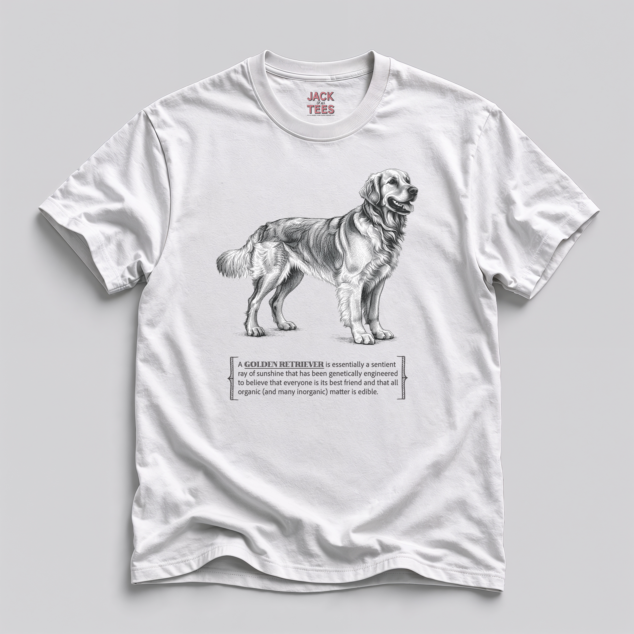 Golden Retriever Sunshine T-Shirt — 'Everyone's Best Friend' Graphic Tee