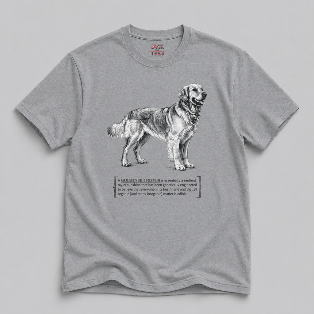 Golden Retriever Sunshine T-Shirt — 'Everyone's Best Friend' Graphic Tee