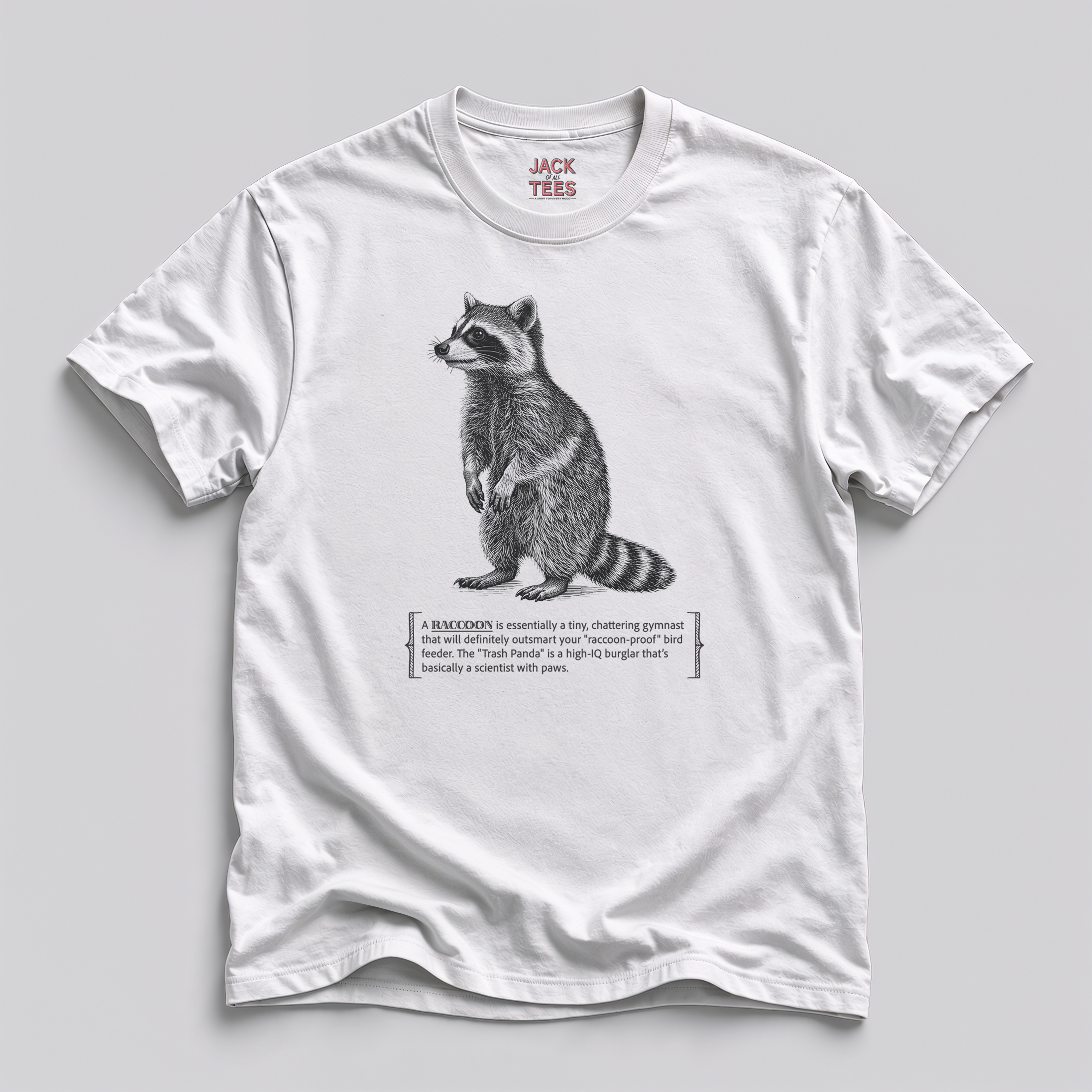 Raccoon Trash Panda T-Shirt — Funny Wildlife Rescue Shirt