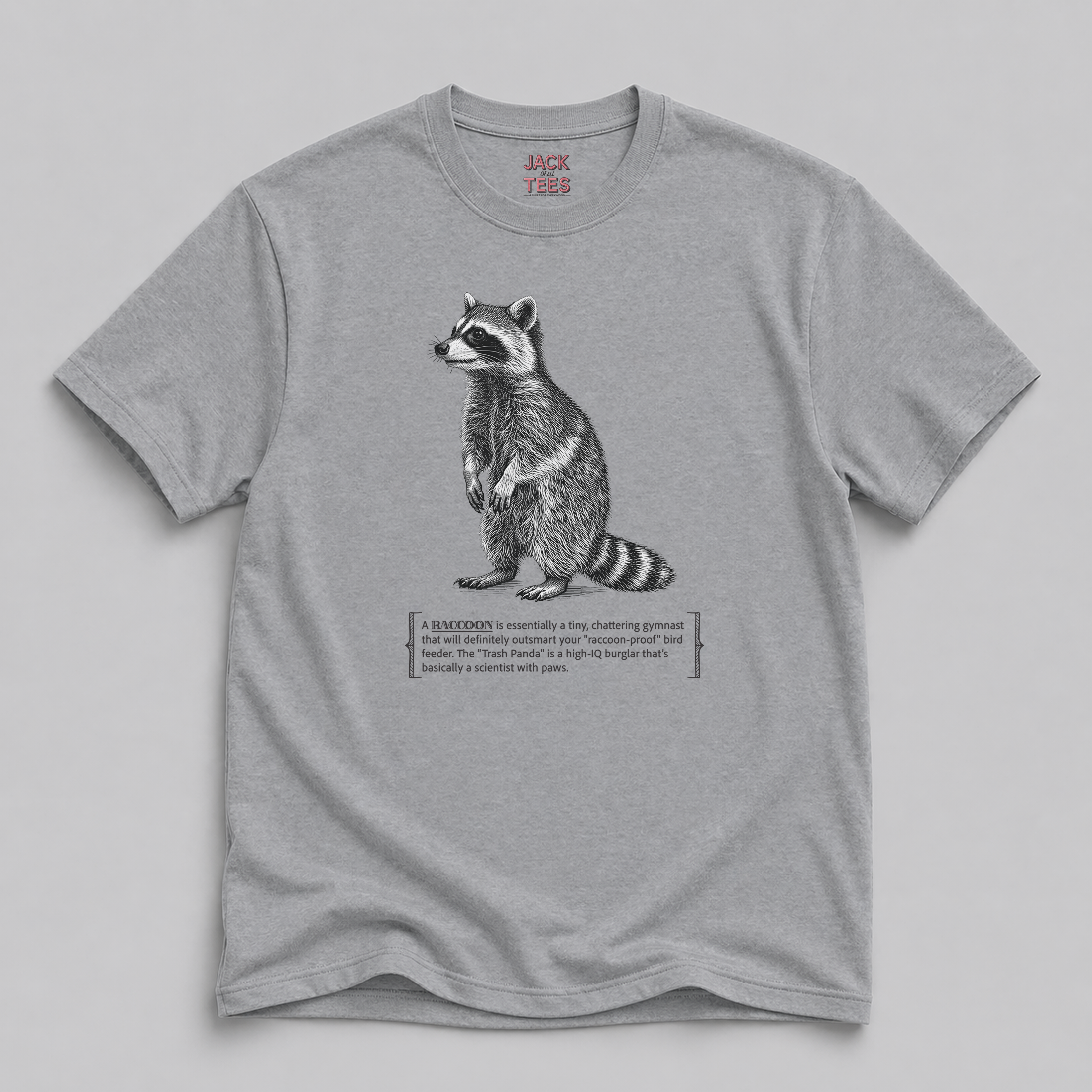 Raccoon Trash Panda T-Shirt — Funny Wildlife Rescue Shirt