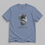 Sloth Graphic Tee — “A Tree Hugging Hammock’” Cotton T-Shirt