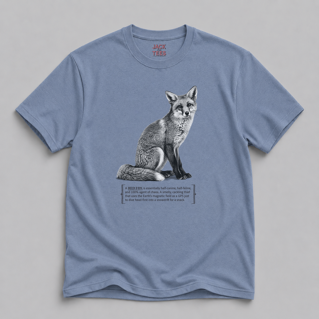 Red Fox Chaos Tee — Funny Wildlife Graphic T-Shirt