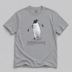 Gentoo Penguin Tee — Cute Metallic Tooting Penguin Graphic Shirt