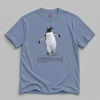 Gentoo Penguin Tee — Cute Metallic Tooting Penguin Graphic Shirt