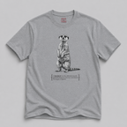 Meerkat Security Guard T-Shirt — 'Tiny Caffeinated Guard' Graphic Tee