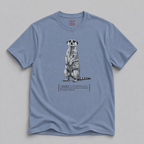 Meerkat Security Guard T-Shirt — 'Tiny Caffeinated Guard' Graphic Tee