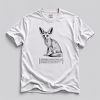 Fennec Fox Funny Quote T-Shirt — “50% Ears, 40% Chaos & 10% Fox” Graphic Tee