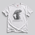 Veiled Chameleon Graphic Tee — Colorful Crowned Lizard Design